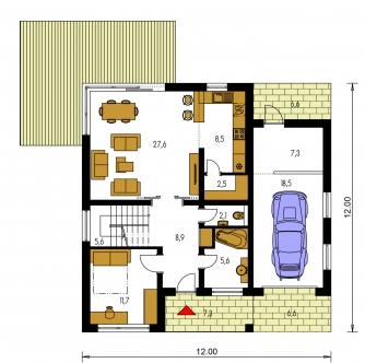 Floor plan of ground floor - TENUITY 502